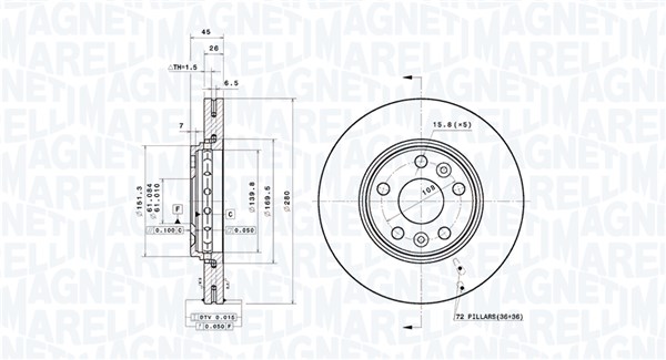 BRAKE DISC RENAULT KANGOO EXPRESS (FW0/1