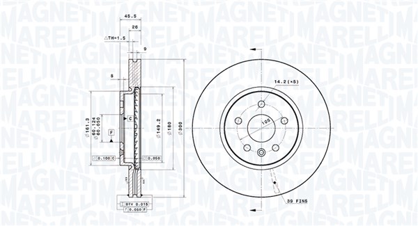 BRAKE DISC OPEL ASTRA K SPORTS TOURER (B