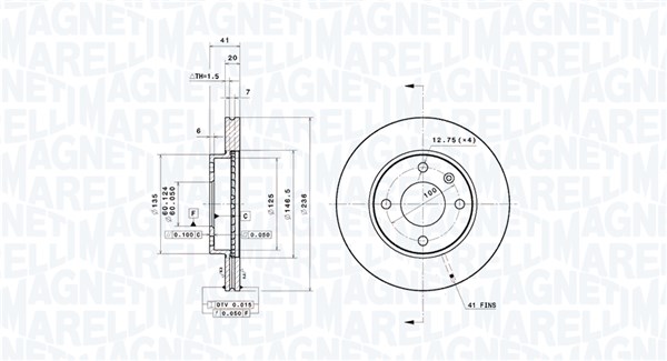 BRAKE DISC OPEL KARL (C16) OPEL KARL (C1