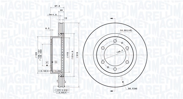 BRAKE DISC TOYOTA HILUX VIII PICKUP ( N1