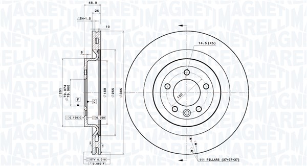 BRAKE DISC LAND ROVER RANGE ROVER SPORT