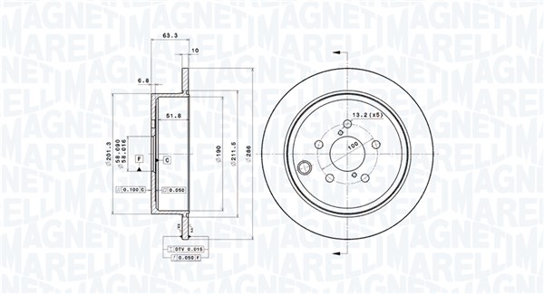 BRAKE DISC SUBARU FORESTER (SH ) SUBARU
