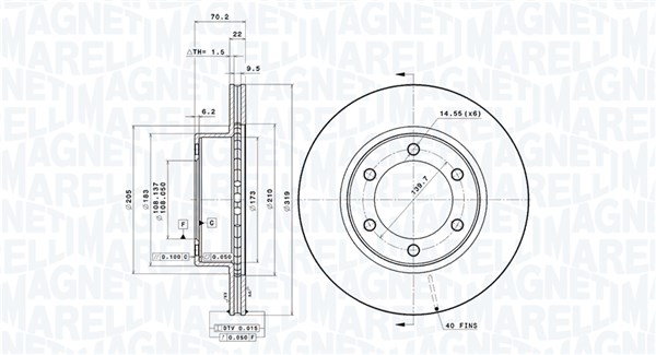 BRAKE DISC TOYOTA 4 RUNNER III ( N18 ) T