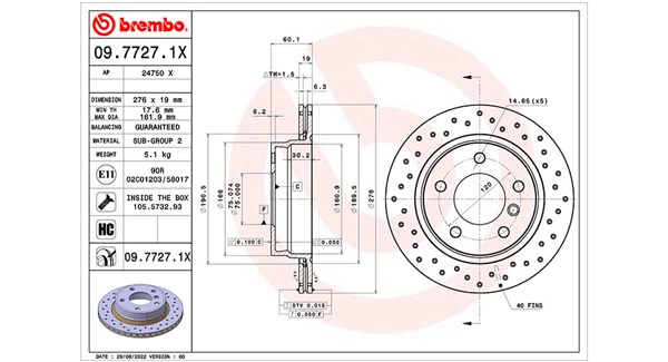 DISCO FRENO BMW 3 (E46)