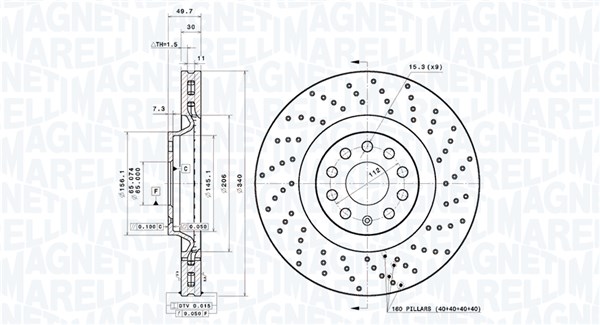 BRAKE DISC VW GOLF VII (5G1, BQ1, BE1, B