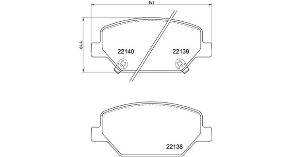 PASTIGLIE FRENO BUICK/BUICK (SGM)/CADILL