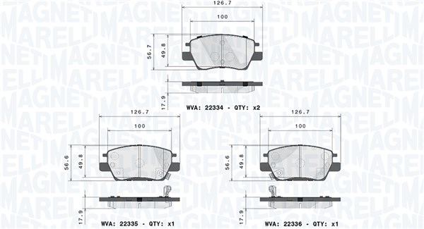 PASTIGLIE FRENO BUICK (SGM)/CHEVROLET/OP