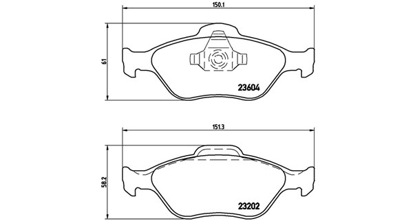 PASTIGLIE FRENO XTRA FORD FIESTA V