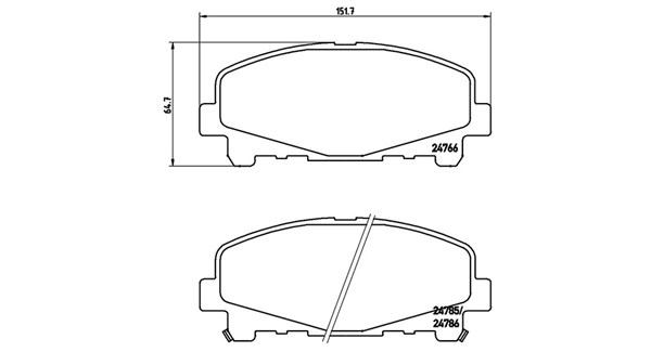 PASTIGLIE FRENO XTRA HONDA ACCORD VIII