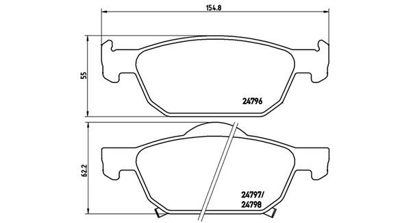 PASTIGLIE FRENO XTRA HONDA ACCORD VIII