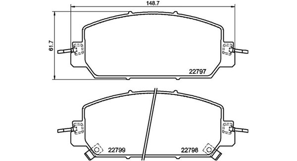 PASTIGLIE FRENO ACURA (GAC)/HONDA/HONDA