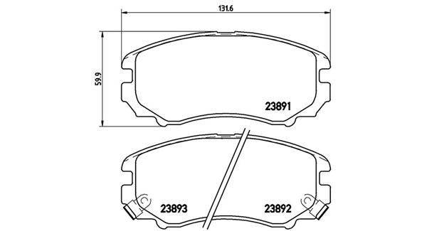 PASTIGLIE FRENO XTRA HYUNDAI TUCSON