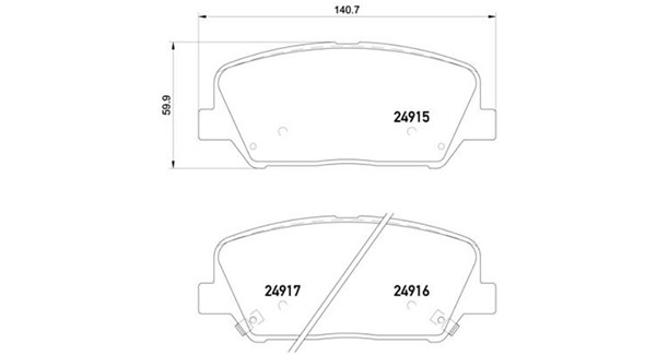 PASTIGLIE FRENO XTRA HYUNDAI I30