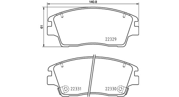 PASTIGLIE FRENO HYUNDAI