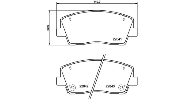 PASTIGLIE FRENO GENESIS/KIA
