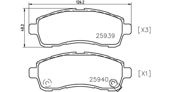 PASTIGLIE FRENO MAZDA
