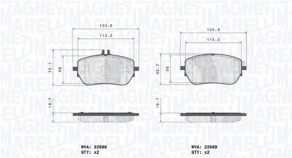 PASTIGLIE FRENO MERCEDES-BENZ A-CLASS (W