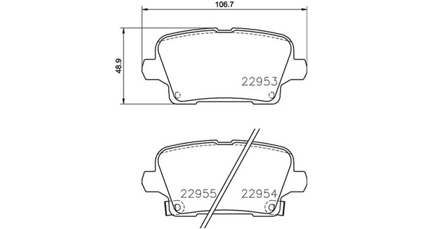 PASTIGLIE FRENO BUICK (SGM)/HOLDEN/OPEL/