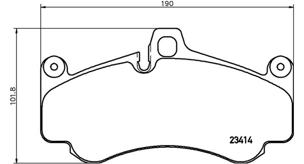 PASTIGLIE FRENO PORSCHE