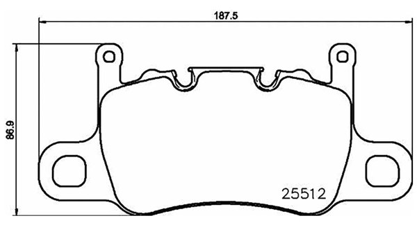 PASTIGLIE FRENO PORSCHE