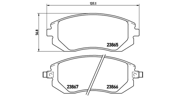 PASTIGLIE FRENO XTRA SUBARU EXIGA