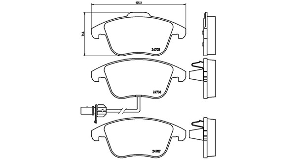 PASTIGLIE FRENO XTRA AUDI A4L