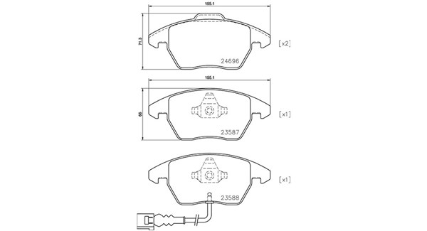 PASTIGLIE FRENO XTRA AUDI A1