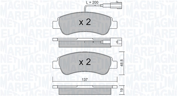 PASTIGLIE FRENO FIAT DUCATO (250,290)