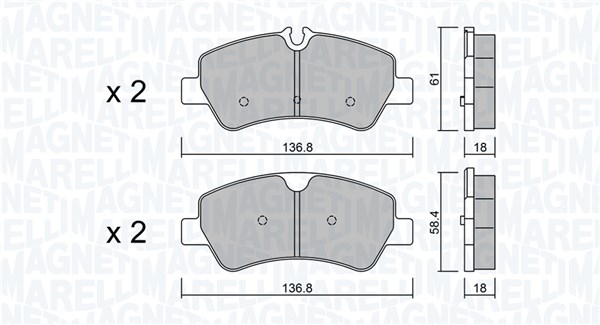 PASTIGLIE FRENO FORD TOURNEO, TRANSIT