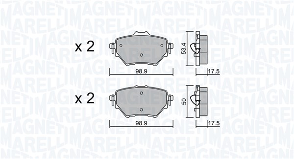 PASTIGLIE FRENO CITROEN C4 GRAN PICASSO-