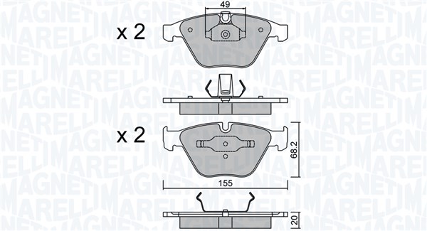 PASTIGLIE FRENO BMW 5, 5 TOURING