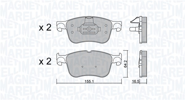 PASTIGLIE FRENO FORD FOCUS IV (HN)