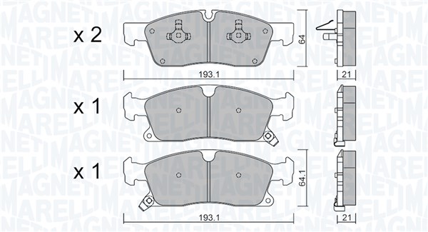 PASTIGLIE FRENO JEEP GRAND CHEROKEE IV (