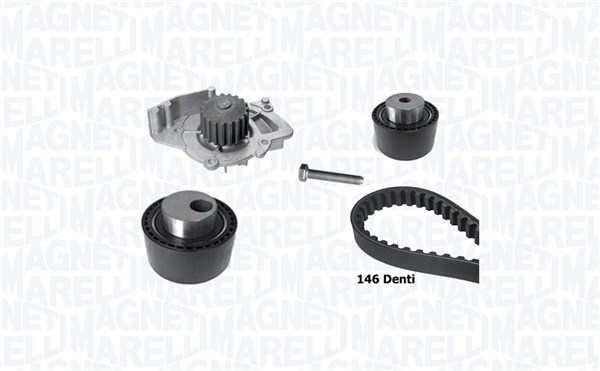 POMPA ACQUA E KIT CINGHIE DENTATE
