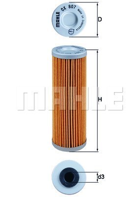 MAHLE FILTRO OLIO MOTOR-CYCLES