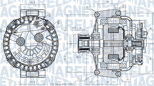 MARELLI ALTERNATOR MERCEDES-BENZ