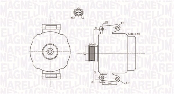 MQA1592-ALTERNATORE TOYOTA YARIS 1.