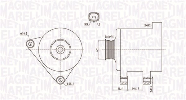ALTERNATOR CITROEN C3, C4, PEUGEOT 308