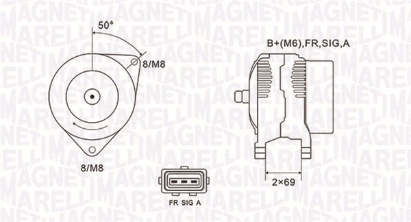 MARELLI ALTERNATOR FORD TRANSIT