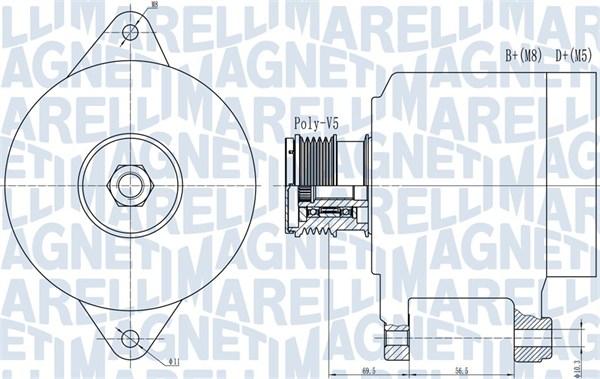 MARELLI ALTERNATOR OPEL VAUXHALL