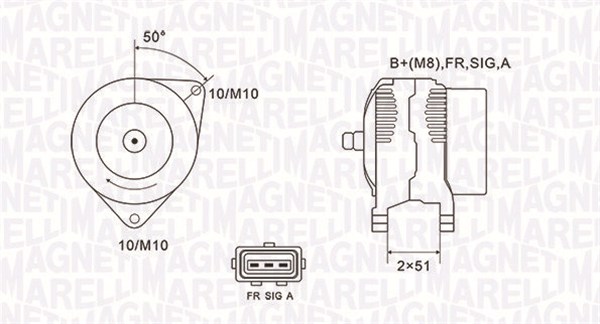 MARELLI ALTERNATOR FORD
