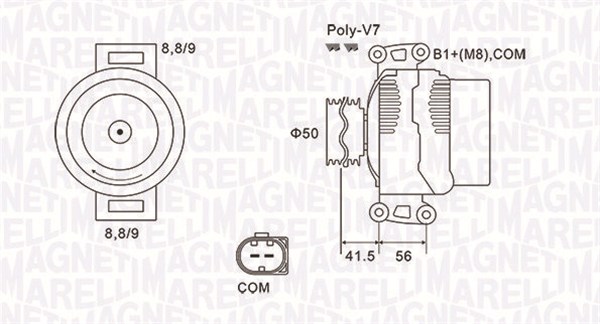 MARELLI ALTERNATOR MERCEDES-BENZ