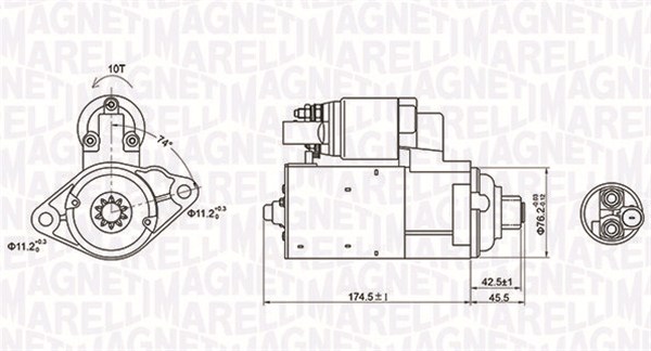 MARELLI STARTER VW. SEAT. AUDI