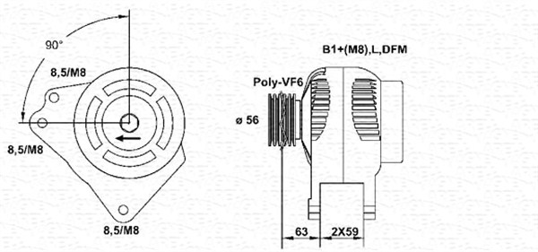 ALTERNATORE AUDI A3 / VW BORA / VW NEW B
