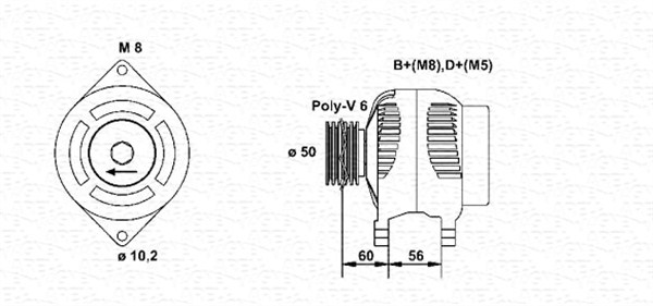 ALTERNATORE ASTRA,CALIBRA,CORSA,TIGRA,VE