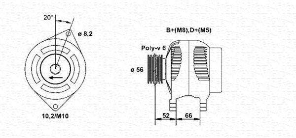 ALTERNATORE EVASION,XANTIA,XM,ZXJUMPER,8