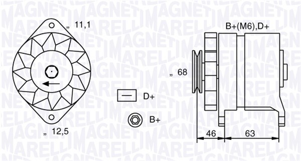 ALTERNATORE ALFA V.C.-132 DS