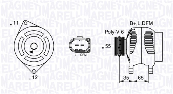 ALTERNATORE ALFA BRERA, 159