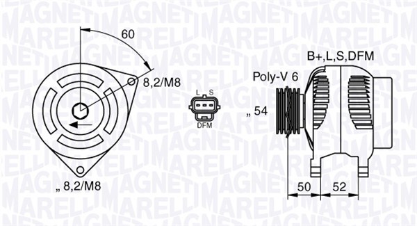 ALTERNATORE FORD FOCUS, C-MAX 1.8 TDCI