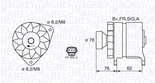 ALTERNATORE FORD TRANSIT CONNECT 1.8 TDC